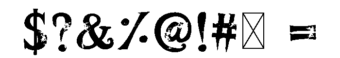 Halloween Wicked Font OTHER CHARS