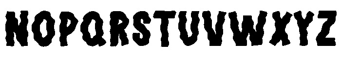 Halloween Wiggle Font UPPERCASE