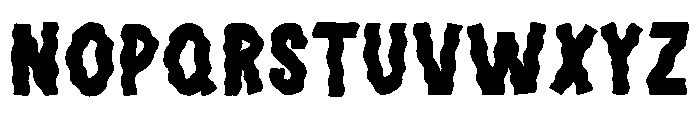 Halloween Wiggle Font LOWERCASE