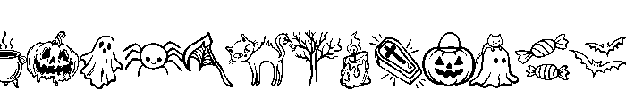Halloween Witch Magic Font UPPERCASE