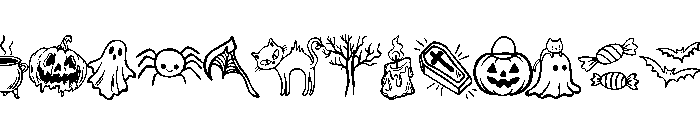 Halloween Witch Magic Font LOWERCASE