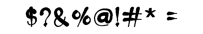 Halloween Writing Regular Font OTHER CHARS