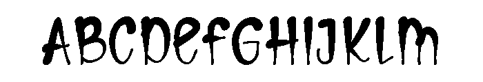 Halloween Writing Regular Font UPPERCASE