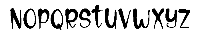 Halloween Writing Regular Font LOWERCASE