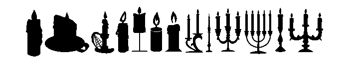 Halloween candle Font LOWERCASE