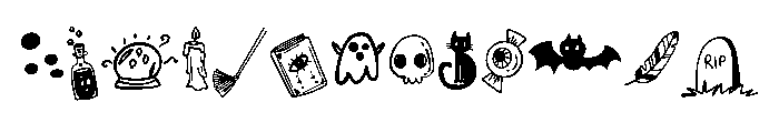Halloween decorations FONT