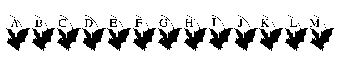Halloween magic frame FONT