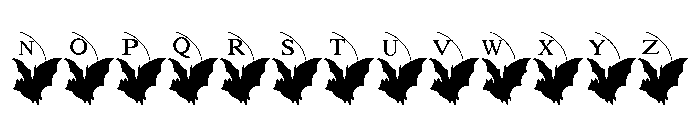 Halloween magic frame Font LOWERCASE