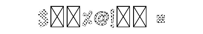 HalloweenCandy5 Font OTHER CHARS