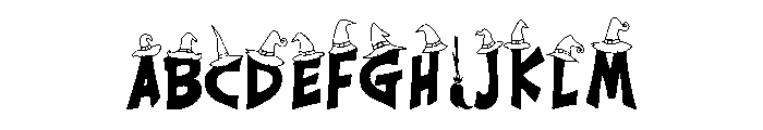 Hallowitch Font UPPERCASE