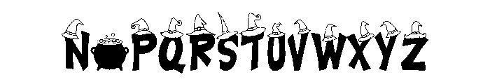 Hallowitch Font UPPERCASE