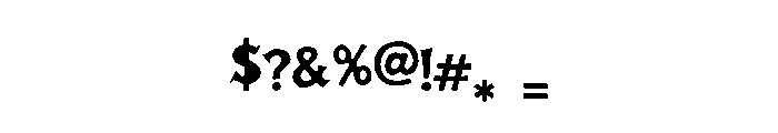 Hallowspire Regular Font OTHER CHARS