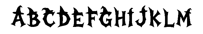 Hallowspire Regular Font UPPERCASE