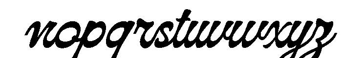 Hallway Authentic Regular Font LOWERCASE