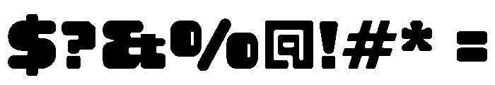 Haltime Regular Font OTHER CHARS