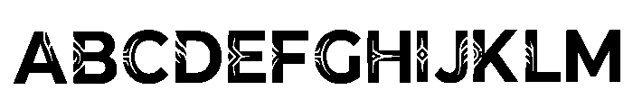 Hamad Regular Font UPPERCASE