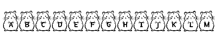 Hammy Alphabet FONT