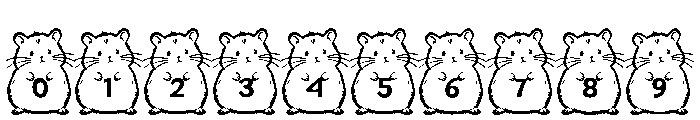 HammyAlphabet Font OTHER CHARS