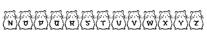 HammyAlphabet Font UPPERCASE