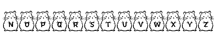 HammyAlphabet Font LOWERCASE