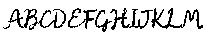 Hampers For Boys Script Regular Font UPPERCASE