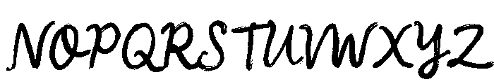 Hampers For Boys Script Regular Font UPPERCASE