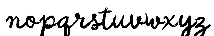 Hampers For Boys Script Regular Font LOWERCASE