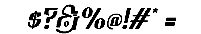 Hamsachin Italic Font OTHER CHARS