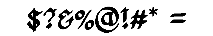 Hand_Calligraphy Font OTHER CHARS