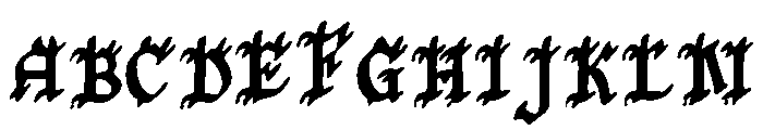 Hand_Calligraphy Font UPPERCASE