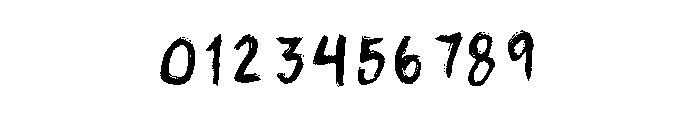 Hand Chalk Brush Font OTHER CHARS