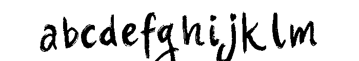 Hand Chalk Brush FONT
