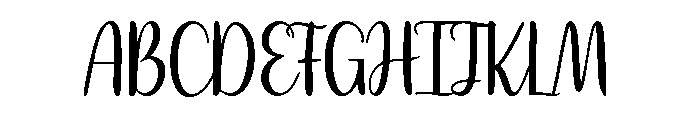 Hand Cocok Letter Regular Font UPPERCASE