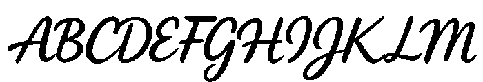Hand Cukup Letter Sudah Regular Font UPPERCASE