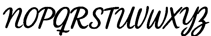 Hand Cukup Letter Sudah Regular Font UPPERCASE