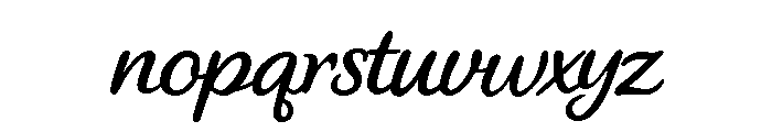 Hand Cukup Letter Sudah Regular Font LOWERCASE