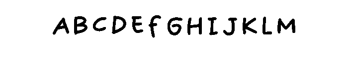 Hand Drawn By Fatia Regular Font UPPERCASE