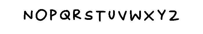 Hand Drawn By Fatia Regular Font UPPERCASE