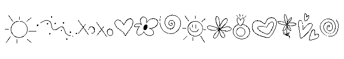 Hand Drawn Cute Font LOWERCASE