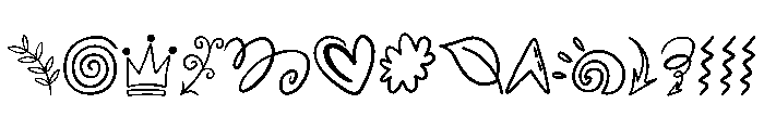 Hand Drawn Doodles Font UPPERCASE