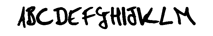 Hand Drawn Marker By Sq Regular FONT