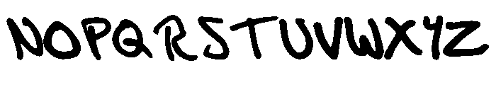 Hand Drawn Marker By Sq Regular Font LOWERCASE