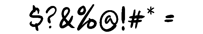 Hand Duck Regular Font OTHER CHARS