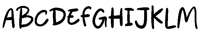 Hand Duck Regular Font UPPERCASE