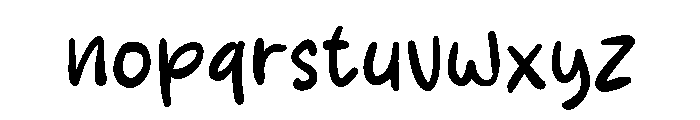 Hand Duck Regular Font LOWERCASE