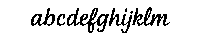 Hand Kandel Letter Miring Reg FONT