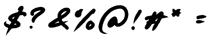 Hand Lespan Font OTHER CHARS