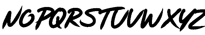Hand Lespan Font UPPERCASE