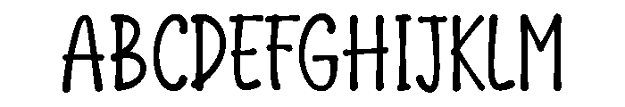 Hand Notes Font UPPERCASE