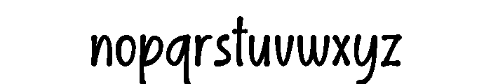 Hand Notes Font LOWERCASE
